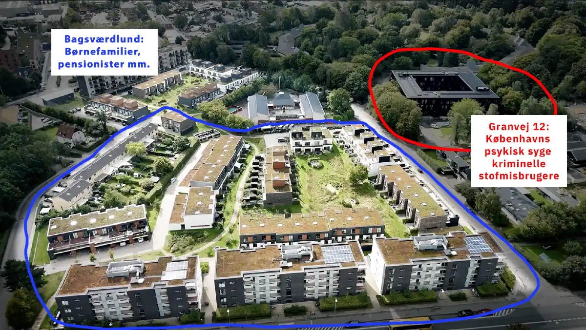 Dronefoto af Granvej 12 i Bagsværd